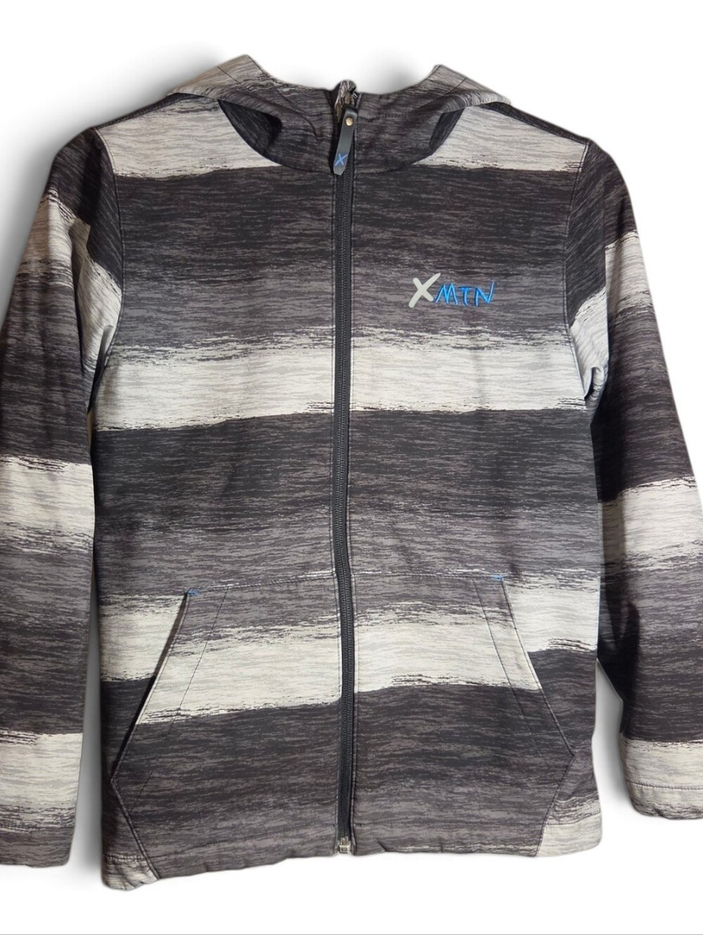 XMTN Spring/Fall Fleece Lined Rain Jacket, Size 7/8